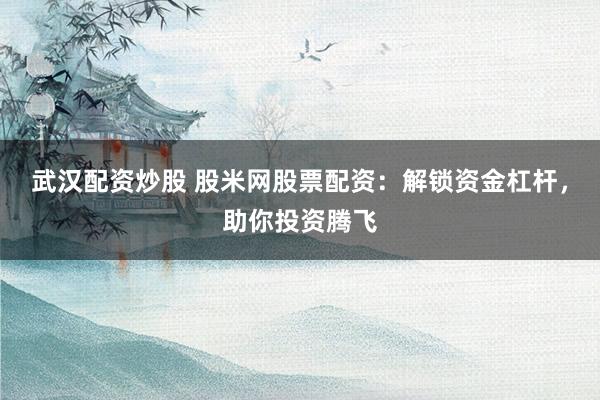 武汉配资炒股 股米网股票配资：解锁资金杠杆，助你投资腾飞